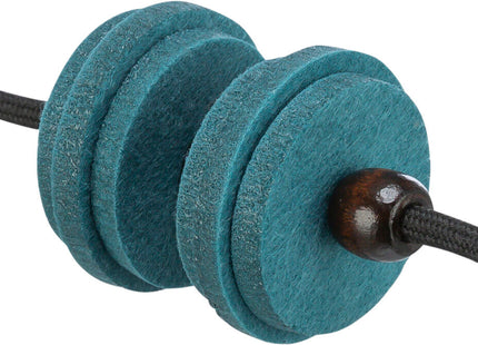 Trixie Hantel am Band – Katzenspielzeug Filz/Holz 13cm