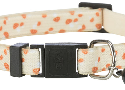 Trixie Katzenhalsband elastisch Pilzmotiv rot