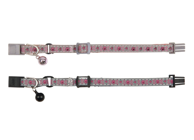 Trixie Kätzchenhalsband - reflektierend, 8mm, schwarz-grün
