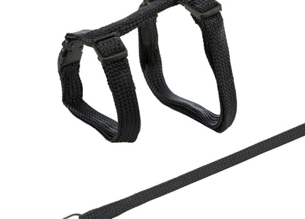 Trixie Katzengeschirr mit Leine aus strapazierfähigem Nylon, 46 cm Länge