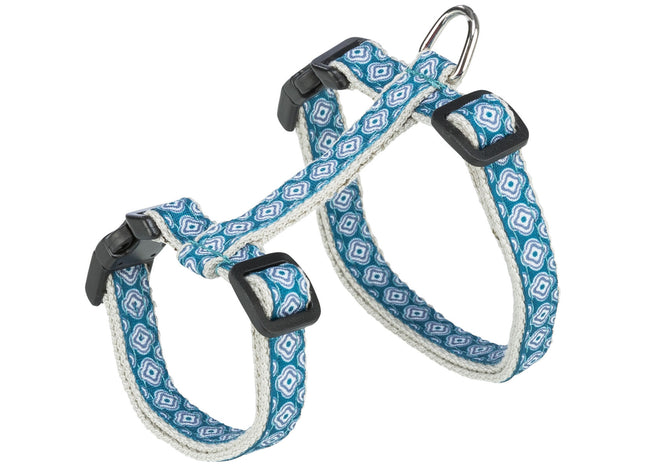 Trixie Katzen-Halsband Good Luck - Nylon Blau/Grau