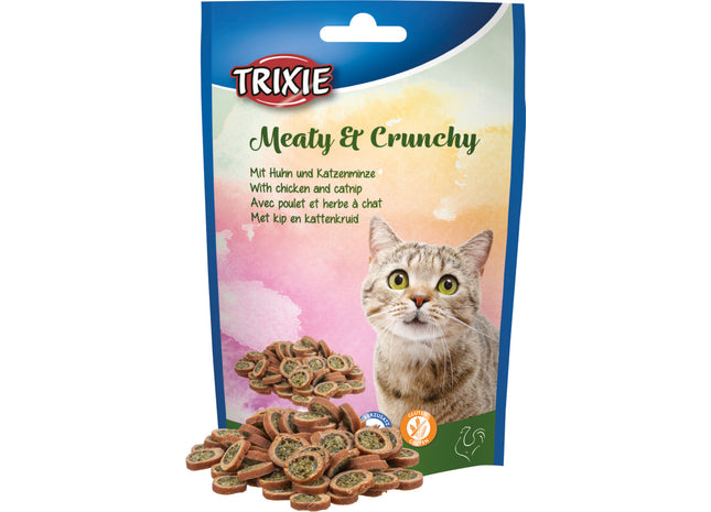 Trixie Meaty & Crunchy mit Huhn und Katzenminze, 50g
