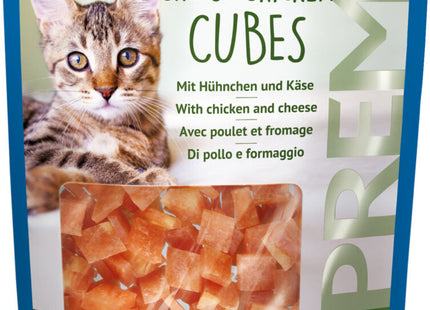 Trixie Premio Cheese Chicken Cubes - Katzen-Snack, Huhn-Käse