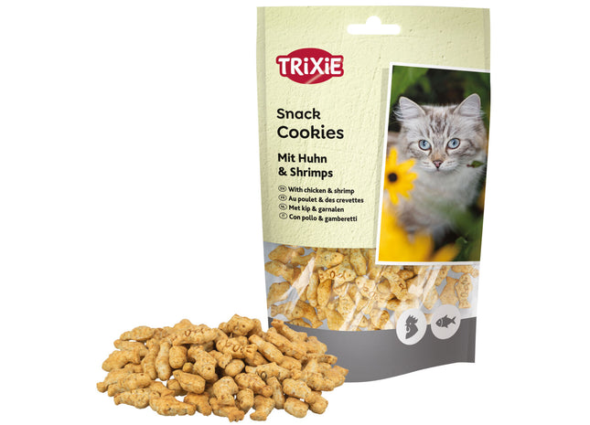 Trixie Cookies mit Huhn & Garnele - Katzen-Snack 50g