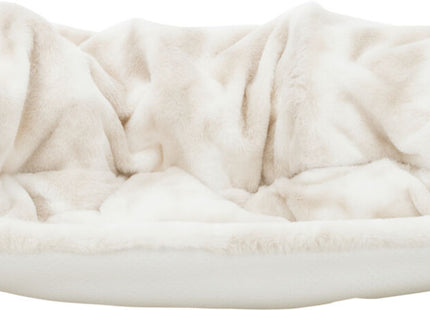 Trixie Spieltunnel Nelli - Plüsch, weiss taupe