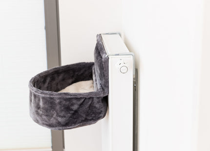 Trixie Kuschelsack für Heizkörper – Plüsch dunkelgrau