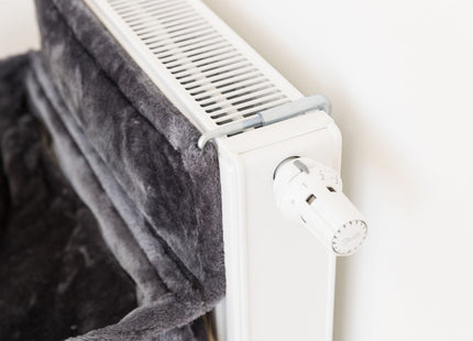 Trixie Kuschelsack für Heizkörper – Plüsch dunkelgrau