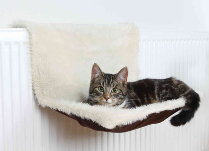 Trixie Liegemulde für Heizkörper Plüsch creme-braun