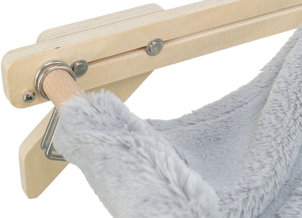 Trixie Hängematte – Holz, grau, 47×24×38 cm