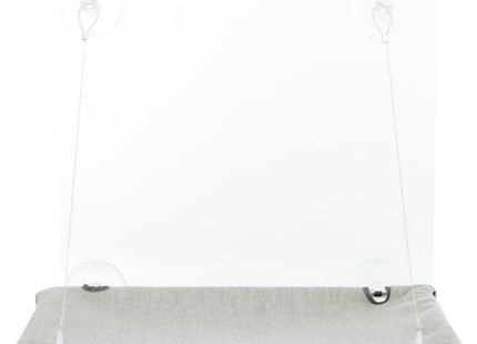 Trixie Fenster-Liegeplatz - Velours, grau, 50×30cm