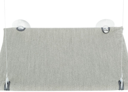 Trixie Fenster-Liegeplatz - Velours, grau, 50×30cm