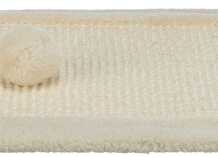 Hochwertige Kratzmatte aus Sisalteppich und Plüsch in Naturbraun