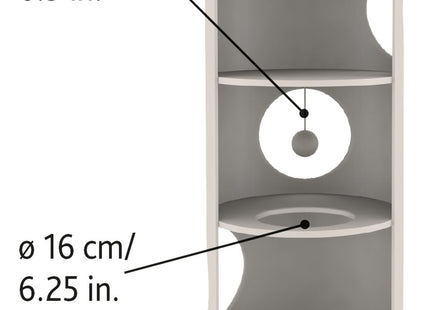 Beige Katzenturm mit Sisal für stundenlangen Spielspass