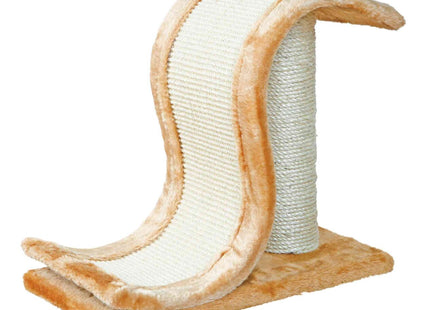 Trixie Inca Sisal-Kratzwelle auf Stamm 39 cm - Robuste Kratzwelle für Katzen zur Krallenpflege und zum Spielen