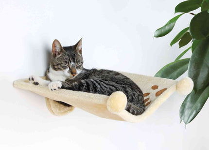 Trixie Plüschmulde - Katzenbett beige Wandmontage