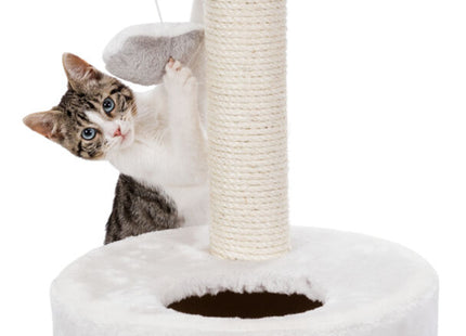 Trixie Kratzbaum Nuria - Katzenkratzbaum weiss/grau 71cm