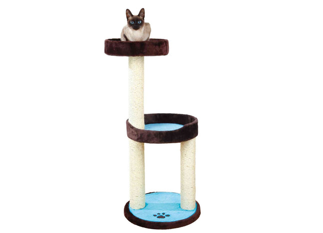 Trixie Kratzbaum Lugo braun-aquamarin 103cm