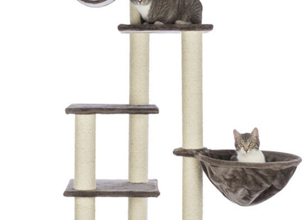 Trixie Kratzbaum Madrid - deckenhoch, grau, Katzenmöbel