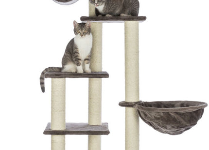 Trixie Kratzbaum Madrid - deckenhoch, grau, Katzenmöbel