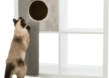 Trixie Kuschelhöhle mit Kratzbrett grau