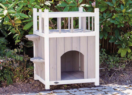 Trixie Natura Cat's Home – Katzenhaus grau/weiss