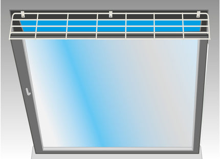 Sicherheitsgitter für Fenster in Weiss, Ecke, von Trixie