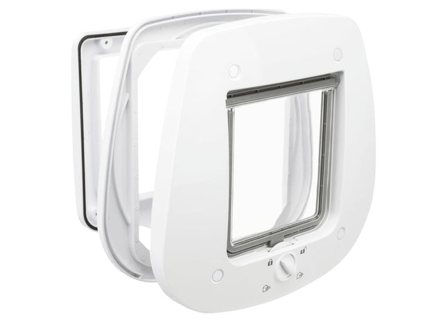 Trixie 4-Wege Freilauftür – Katzentür weiss