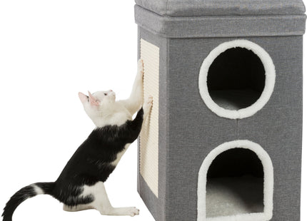 Trixie Cat Tower Saul - Katzenkratzbaum, grau, 39x64x39 cm