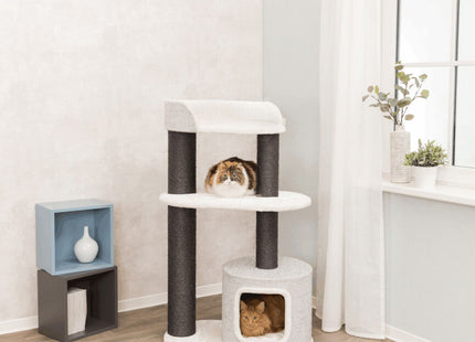 Trixie Kratzbaum XXL Cara - Katzenkratzbaum weiss/grau