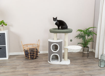 Trixie Kratzbaum Dante - 86 cm, weiss/grün/grau