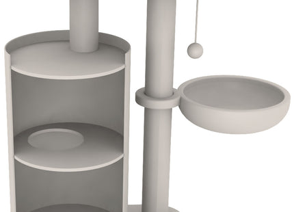 Trixie Kratzbaum Dante - 86 cm, weiss/grün/grau