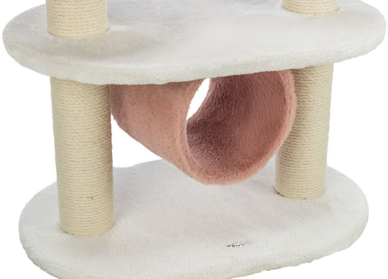 Trixie Kratzbaum Isabella – 70cm, Weiss/Altrosa