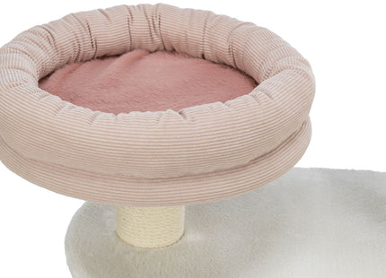 Trixie Kratzbaum Isabella – 70cm, Weiss/Altrosa