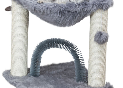 Trixie Kratzbaum Baza mit Bürste grau 50cm