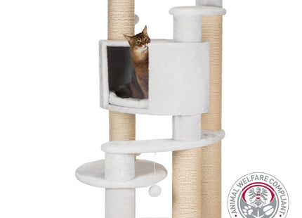 Trixie Kratzbaum XXL Zita - Katzenkratzbaum weiss 147cm