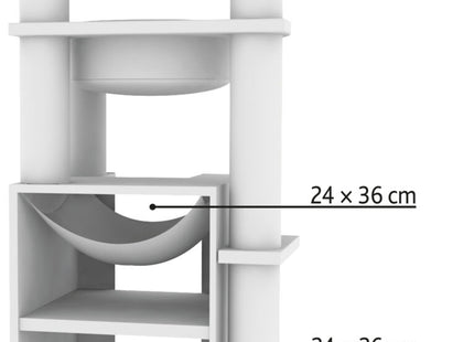 Trixie Kratzbaum XXL Leandro - Hellgrau, 163 cm