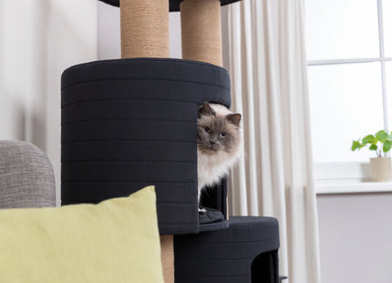 Trixie Kratzbaum XXL Teites - Katzenkratzbaum schwarz 148cm