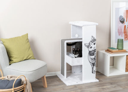 Trixie Kratzbaum Maria - Katzenkratzbaum weiss/grau 101cm