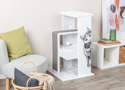 Trixie Kratzbaum Maria - Katzenkratzbaum weiss/grau 101cm