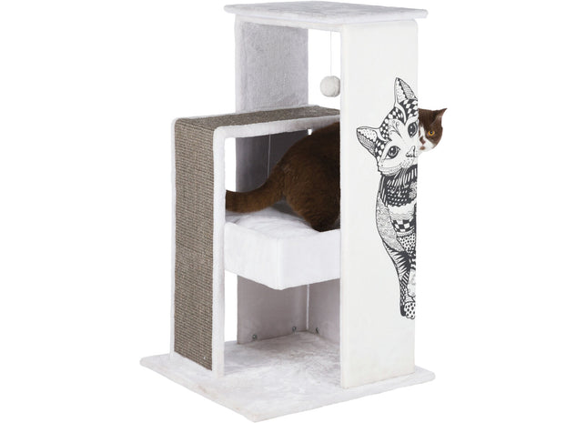 Trixie Kratzbaum Maria - Katzenkratzbaum weiss/grau 101cm