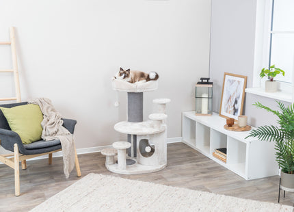 Trixie Senioren-Kratzbaum Emil – Katzenkratzbaum lichtgrau