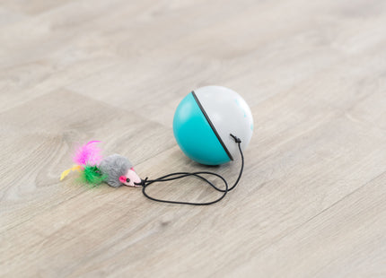 Trixie Turbinio Ball mit Motor und Maus aus Kunststoff, Durchmesser 9 cm