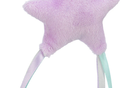 Trixie Junior Spielangel Stern - Holz, Plüsch, 40cm