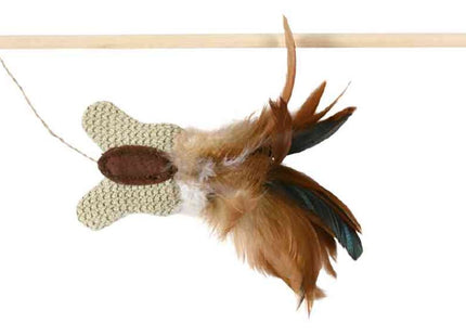 Trixie Spielstab - 50cm, Schmetterling, Federn, Catnip