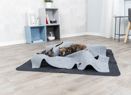 Trixie Cat Activity Carpet – Katzen-Spielteppich 99x99cm
