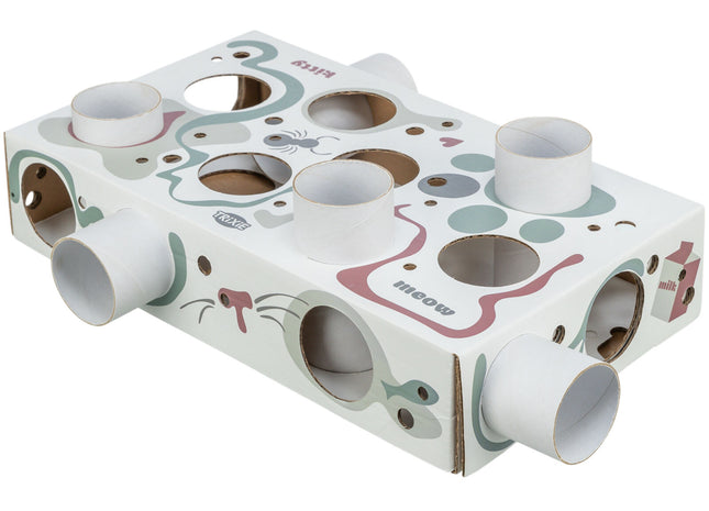 Trixie Cat Activity Paws'n'Treats Box - Pappe, 35×7×20cm