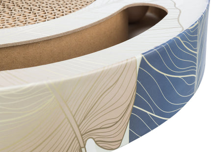 Trixie Kratztrommel mit Spielzeug - blau, ø33cm