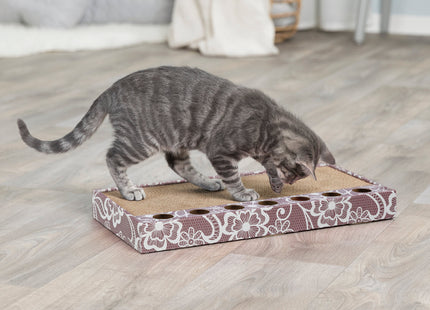 Trixie Kratzpappe mit Bällen pink - Kratzspielzeug Katze