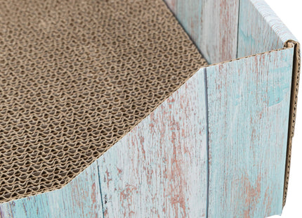 Trixie Kratzbett - Pappe, Katzenminze, türkis, 45×12×33cm