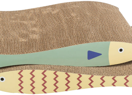 Trixie Kratzpappen Fisch - 2er Set mit Katzenminze